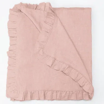 Amity Home Kirkwood Linen Duvet Cover In Pink