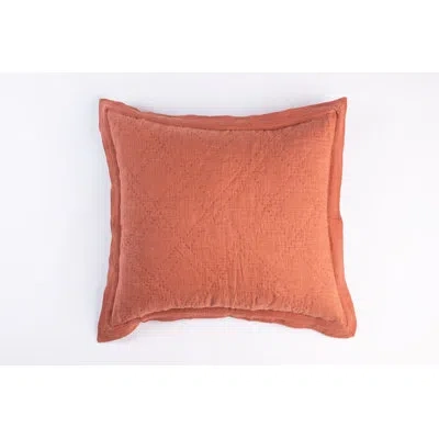 Amity Home Kyler Cotton Blend Pillow Sham In Burnt