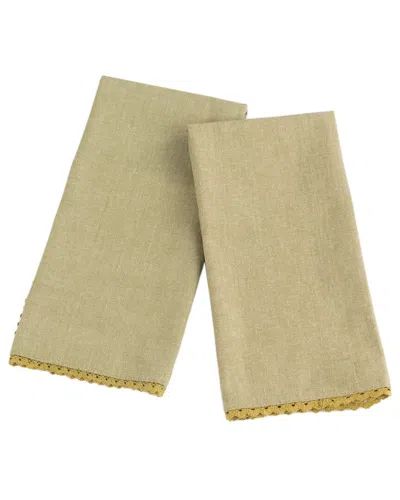 AMITY HOME AMITY HOME LACE TEA TOWEL