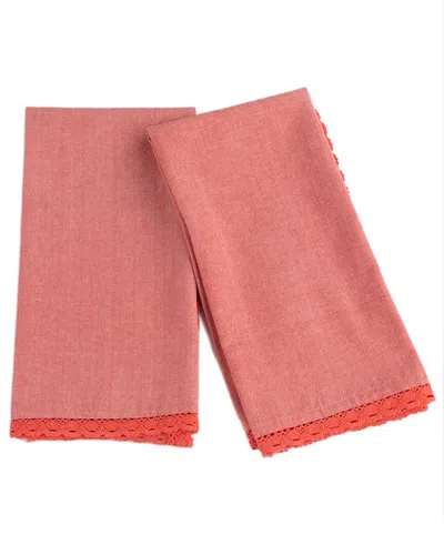 AMITY HOME AMITY HOME LACE TEA TOWEL