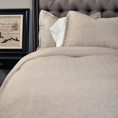 Amity Home Leyton Single Duvet Cover In Taupe