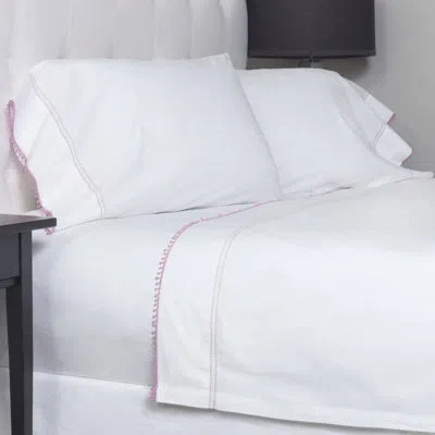 Amity Home Lilay 100% Cotton Sheet Set In White