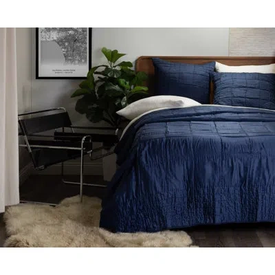 Amity Home Maddy Reversible Quilt Set In Indigo Blue