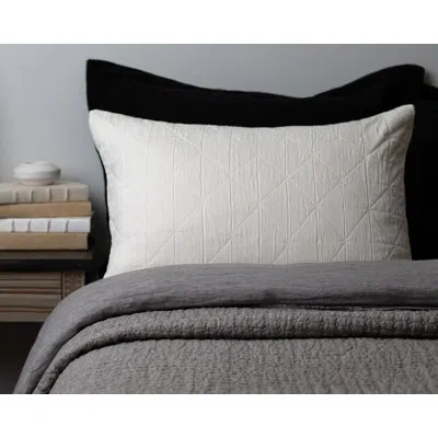 Amity Home Marshawn 100% Cotton Tiels Sham In Ivory