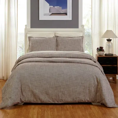 Amity Home Martin Single Duvet Cover In Taupe