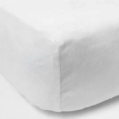 Amity Home Maylee Linen Box Spring Cover In White