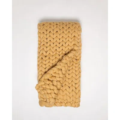 Amity Home Merino Wool Throw In Maize;maize