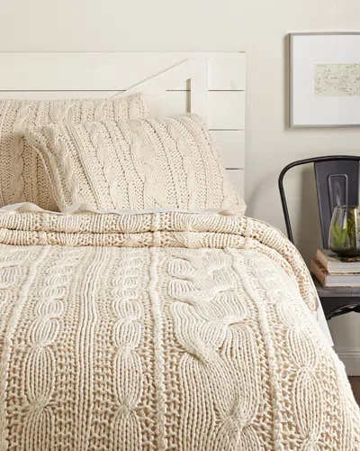 Amity Home Michaela Knitted Coverlet Collection In Pink