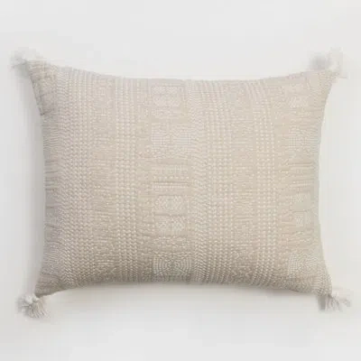 Amity Home Moora 100% Cotton Ties Sham In Taupe