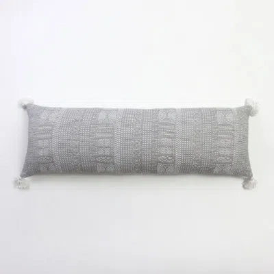 Amity Home Moora Extra Long Bolster Pillow In Gray