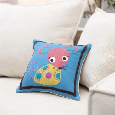 Amity Home Mouse Wool Throw Pillow