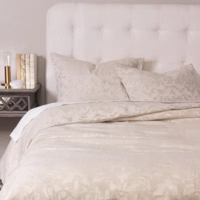 Amity Home Olivia Ivory Standard Cotton Duvet Cover In Brown;beige