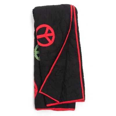 Amity Home Quilted 100% Cotton Throw In Black;green;red