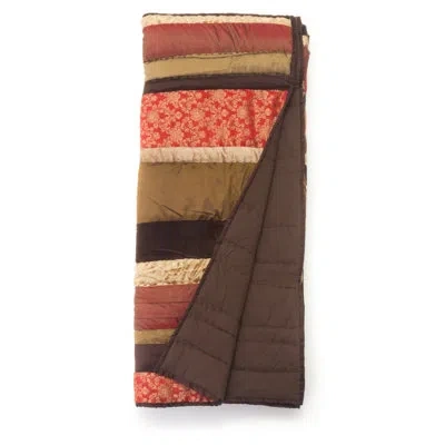 Amity Home Quilted Cotton Blanket In Brown