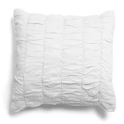 Amity Home Rachel 18" Outdoor Square Cotton Pillow Cover & Insert In White