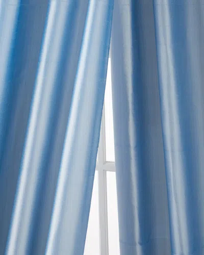 Amity Home Radiance Silk Curtain, 108"l In Blue