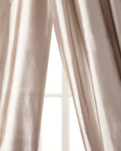 Amity Home Radiance Silk Curtain, 108"l In Grey