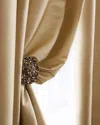 Amity Home Radiance Silk Curtain, 84"l In Ivory