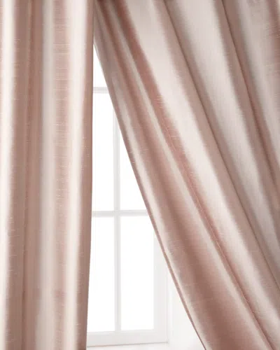 Amity Home Radiance Silk Curtain, 84"l In Pink