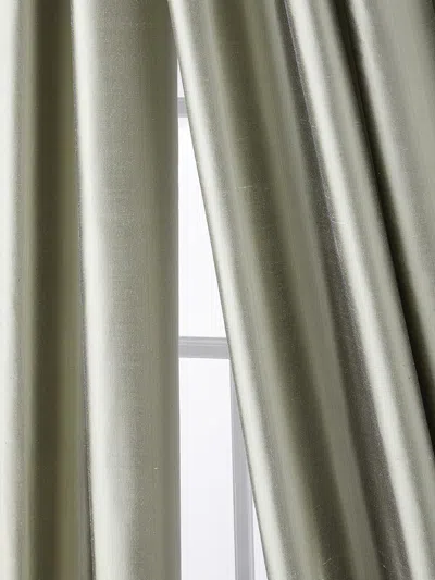 Amity Home Radiance Silk Curtain In Green