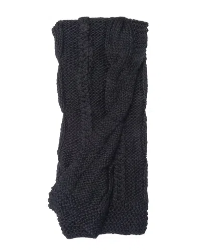 Amity Home Raj Cable Knit Throw In Black