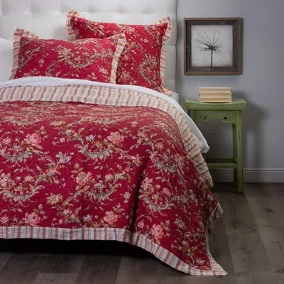 Amity Home Red Regina Quilt - Twin