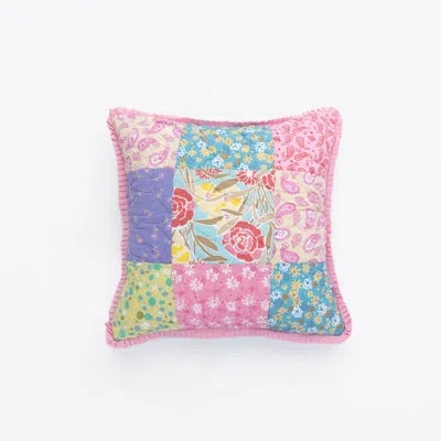 Amity Home Rosette Pillow Sham In Pink