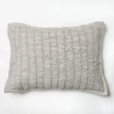 Amity Home Rutched Sham In Gray