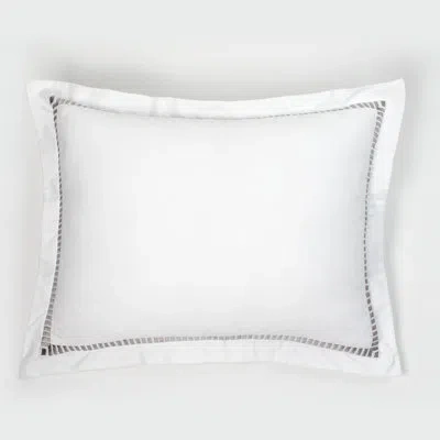 Amity Home Samuel Cotton Blend Pillow Sham In Gray
