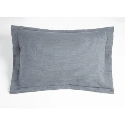 Amity Home Sanna Solid Color 100% Cotton Sham In Charcoal