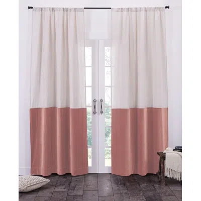 Amity Home Semi-sheer Rod Pocket Single Curtain Panel