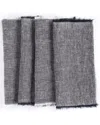 Amity Home Set Of 4 Brisbane Linen Cocktail Napkins