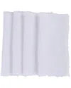 Amity Home Set Of 4 Brisbane Linen Cocktail Napkins