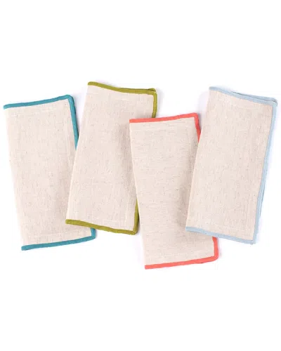 Amity Home Set Of 4 Cora Cocktail Napkins