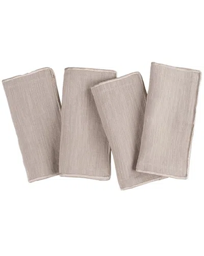 Amity Home Set Of 4 Harlow Cocktail Napkins In Animal Print