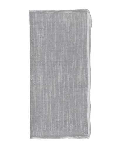Amity Home Set Of 4 Harlow Dinner Napkins In Gray