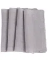 Amity Home Set Of 4 Ranier Linen Cocktail Napkins
