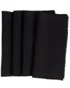 Amity Home Set Of 4 Ranier Linen Cocktail Napkins
