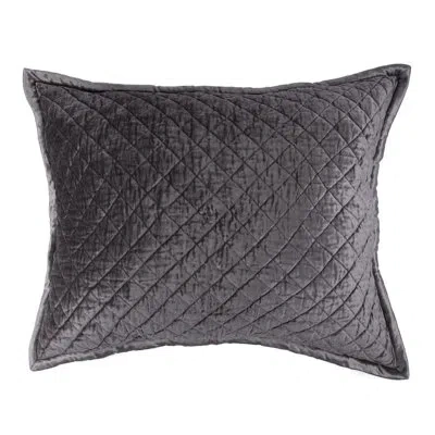 Amity Home Sienna Geometric Cotton Blend Sham In Ash Gray