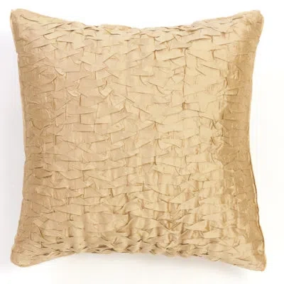 Amity Home Silk 20" Throw Pillow In Gold