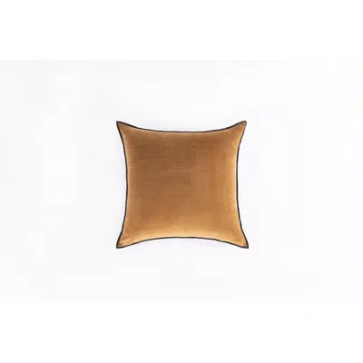 Amity Home Slone Embroidered Throw Pillow In Brown