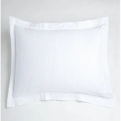 Amity Home Solid Color 100% Cotton Sham In White