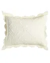 Amity Home Standard Zella Sham In White