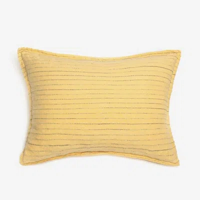 Amity Home Striped Linen Blend Sham In Ochre