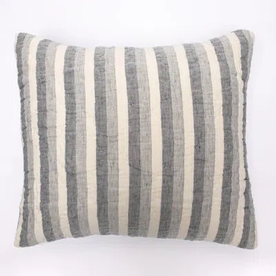 Amity Home Striped Pillow Sham In Gray