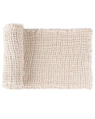 Amity Home Trawick 108in Linen Table Runner In Black