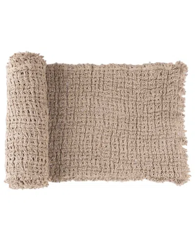 Amity Home Trawick 108in Linen Table Runner In Animal Print