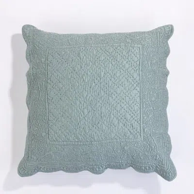 Amity Home Tudor Satin Silk Envelope Sham In Blue