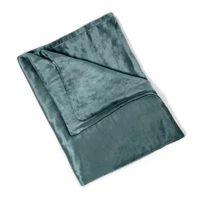 Amity Home Velvet Duvet Cover In Green