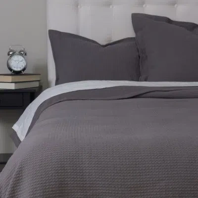 Amity Home Waff Matelasse Sham In Gray